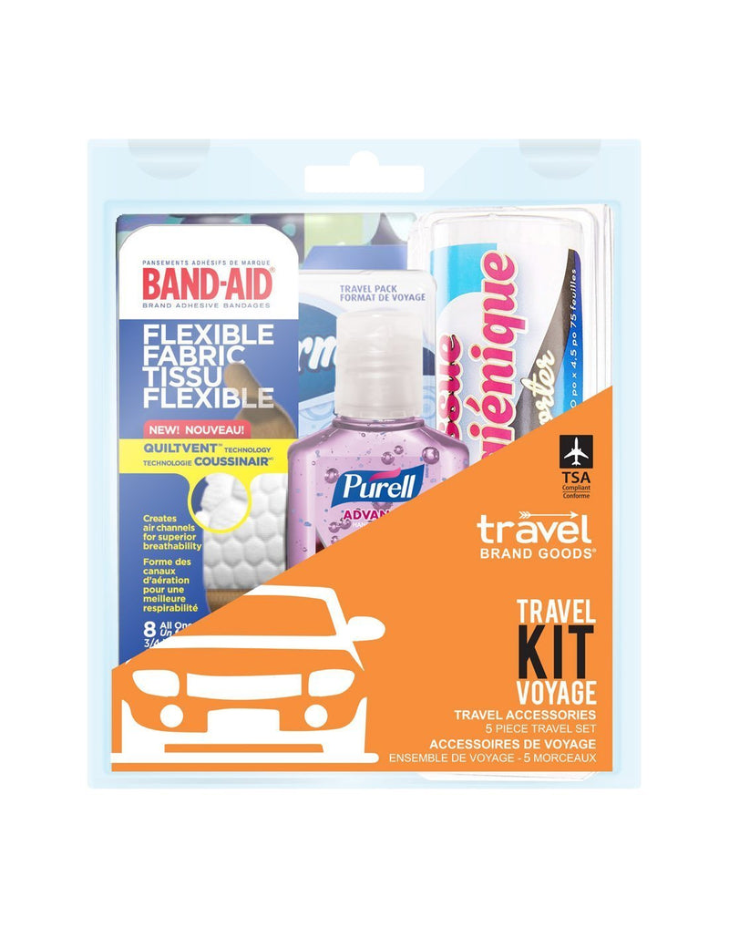 Travel accessories 5 piece travel kit