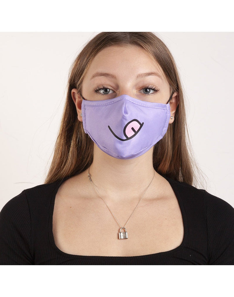 Girl using bondstreet candies design kids face mask
