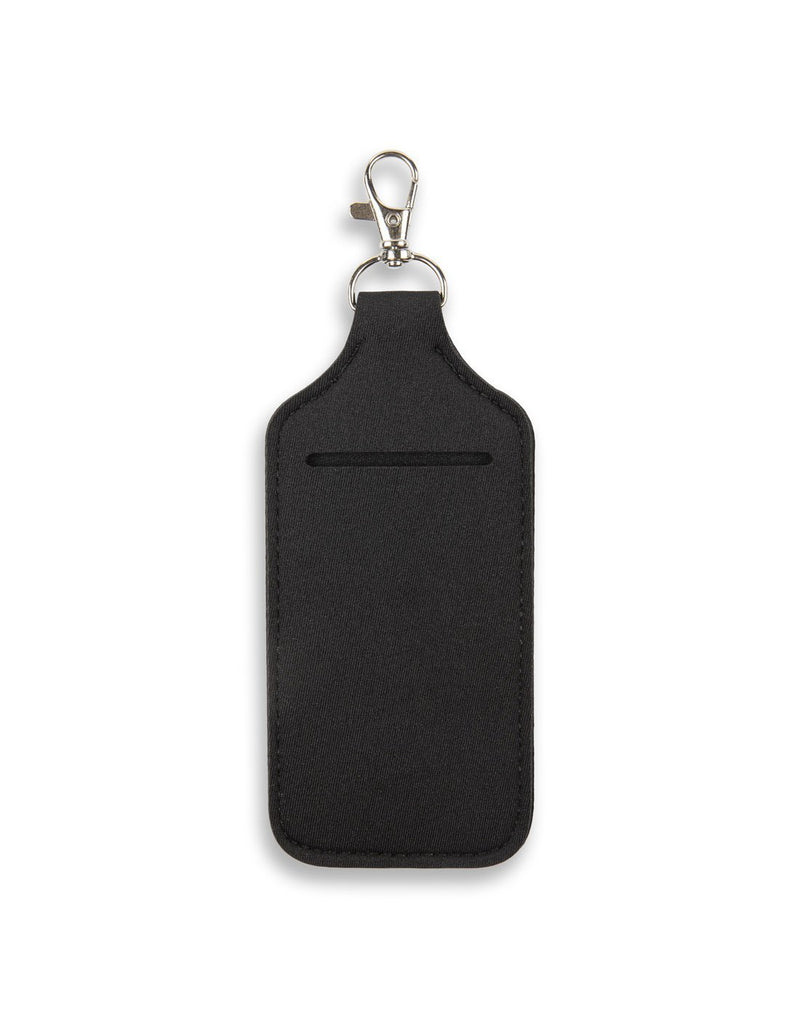 Bondstreet on-the-go ultimate sanitary pack black colour gel pouch front view