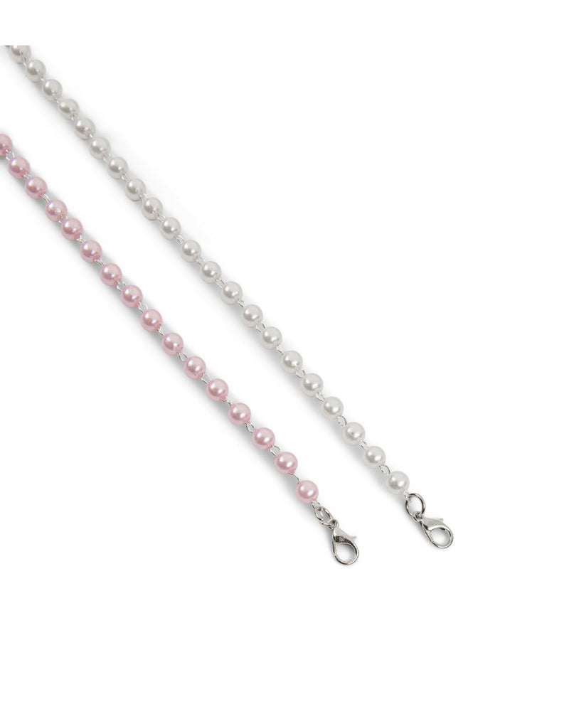 Bondstreet mask chains 2 pack white/pink pearl colour detail view