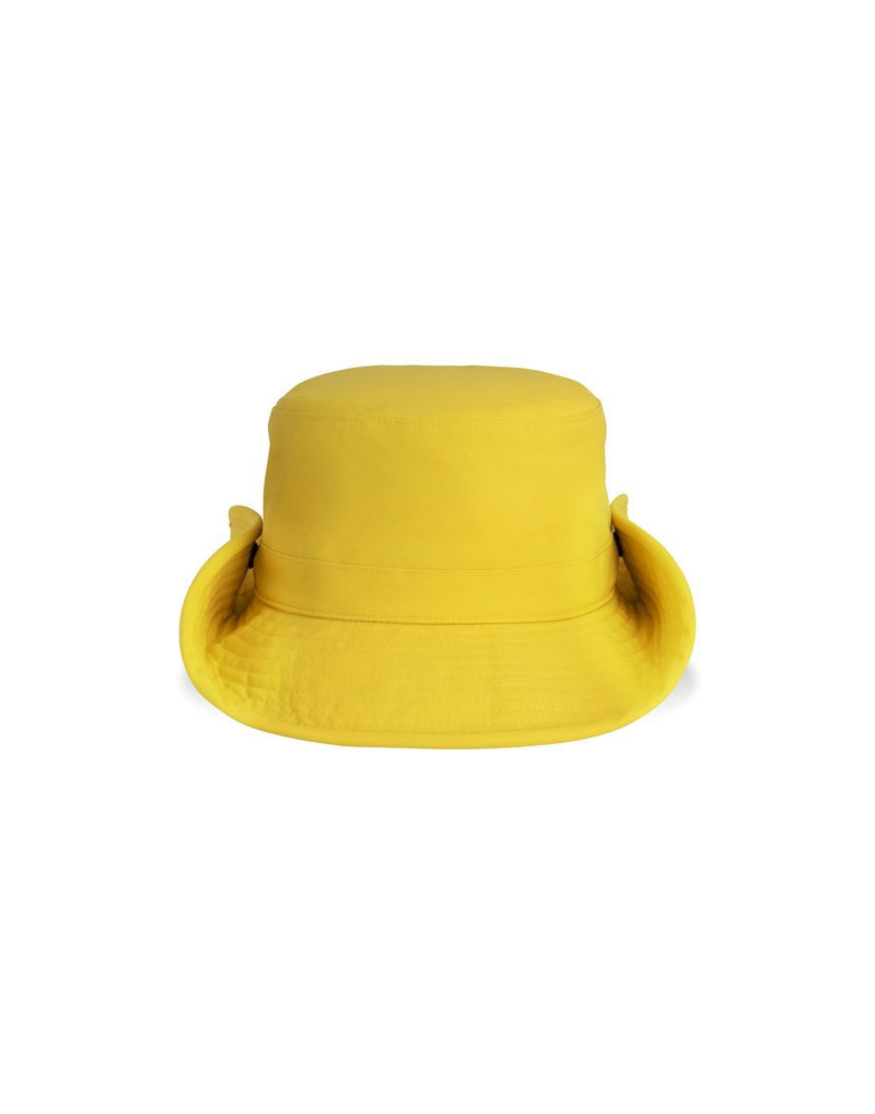 Yellow colour hat side view