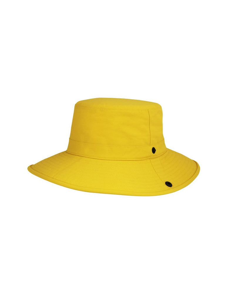 Yellow colour hat back view