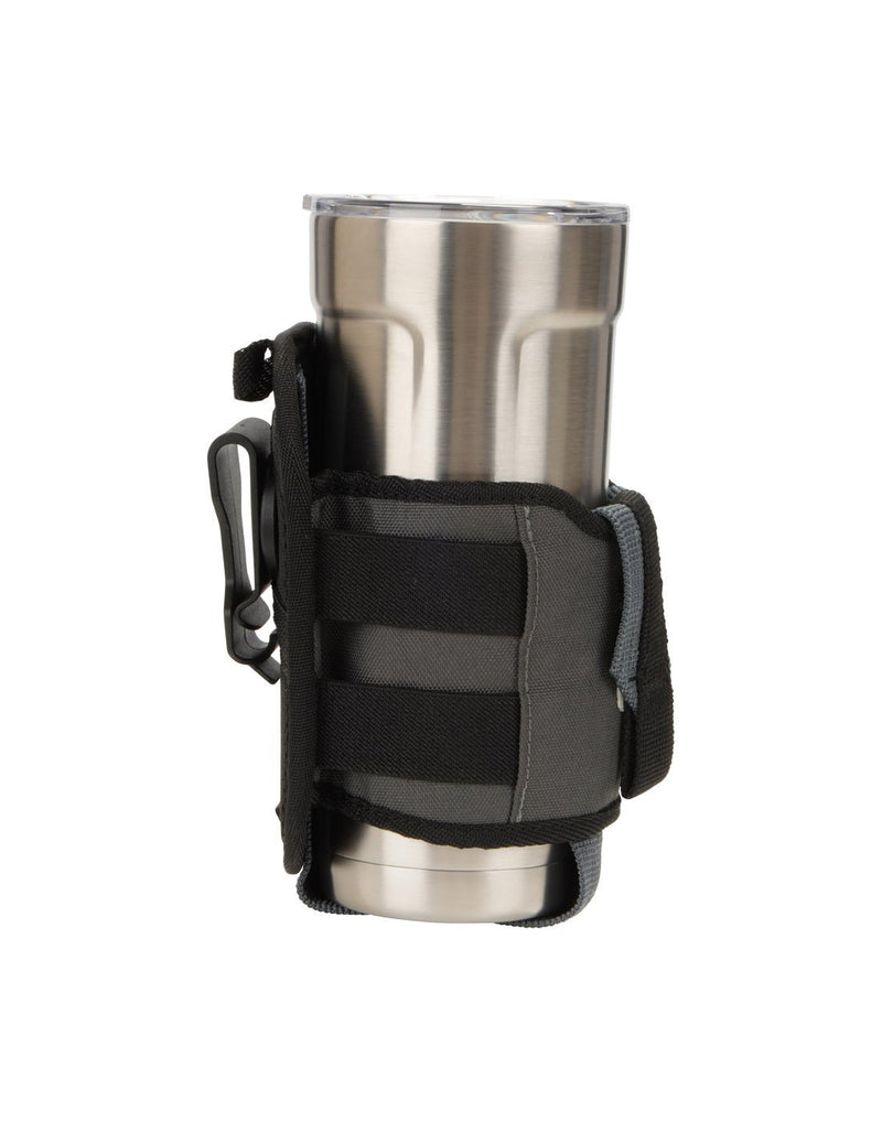 Nite ize traveler™ drink holster side view with glass