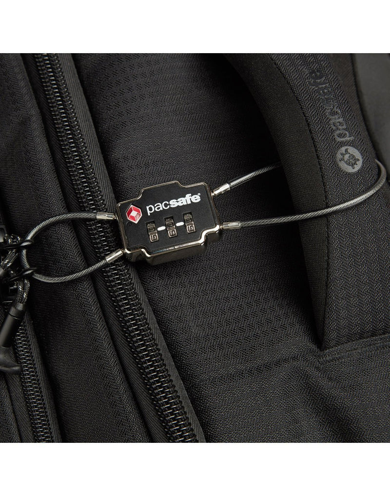 Pacsafe TSA 3-dial double cable lock using for lock bag