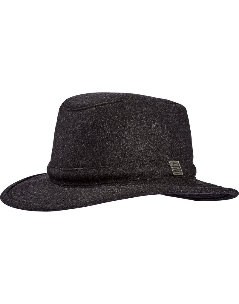 Tilley TTW2 Tec Wool Hat in black, front angled view