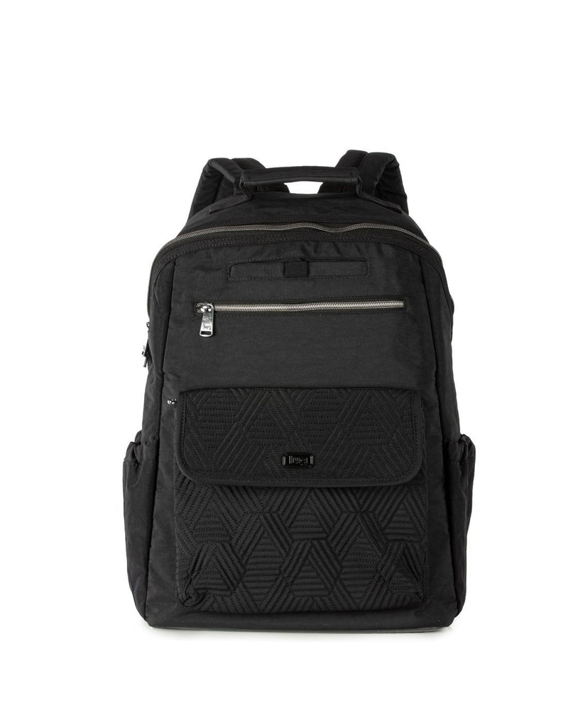 Lug tumbler backpack midnight black colour front view