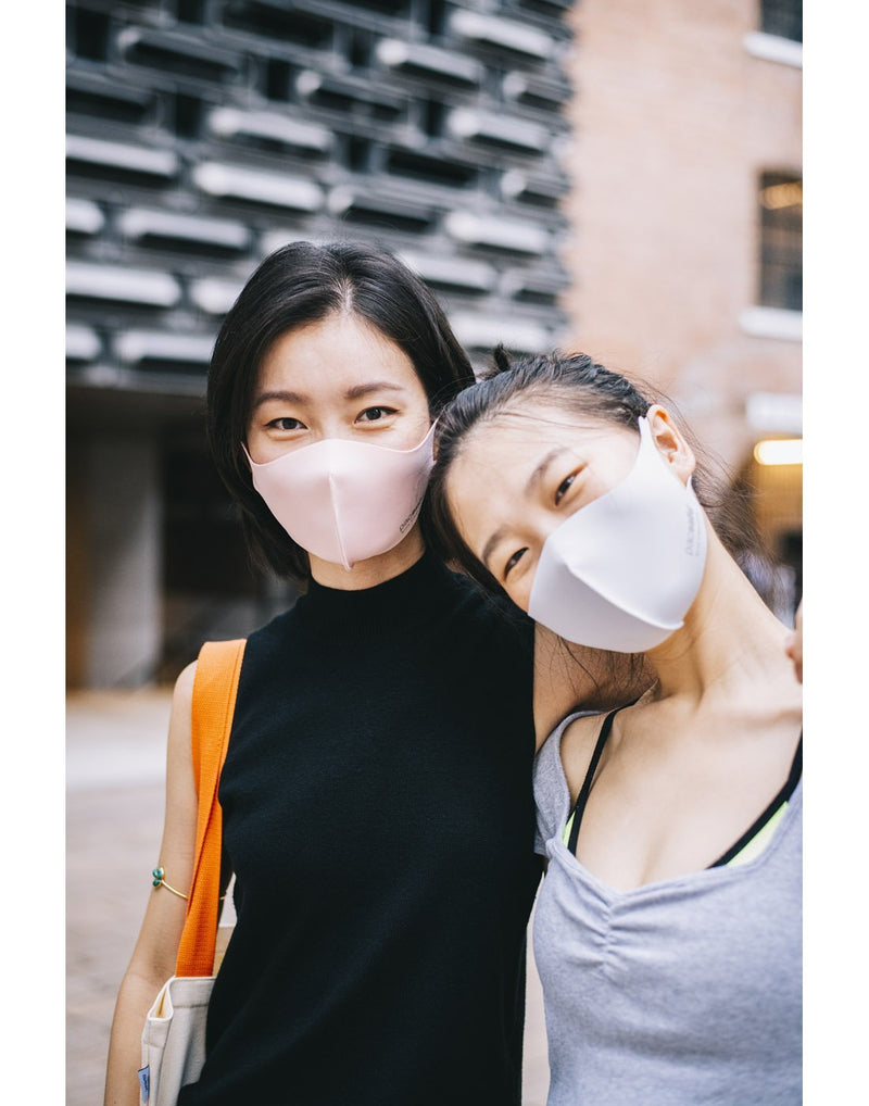 Girls wearing mask
