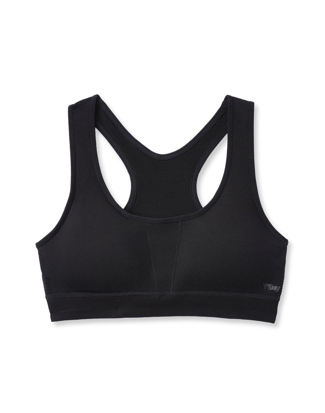 Tilley Women's Comfort Travel Bra - black, front view