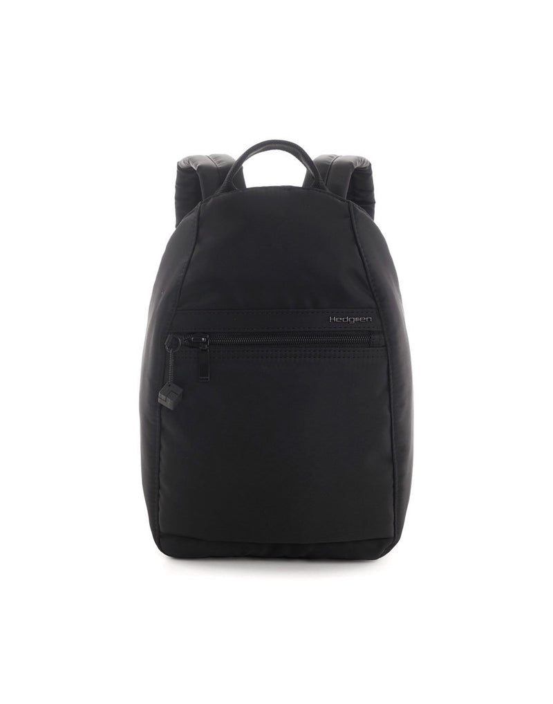 Hedgren vogue black colour backpack  front view