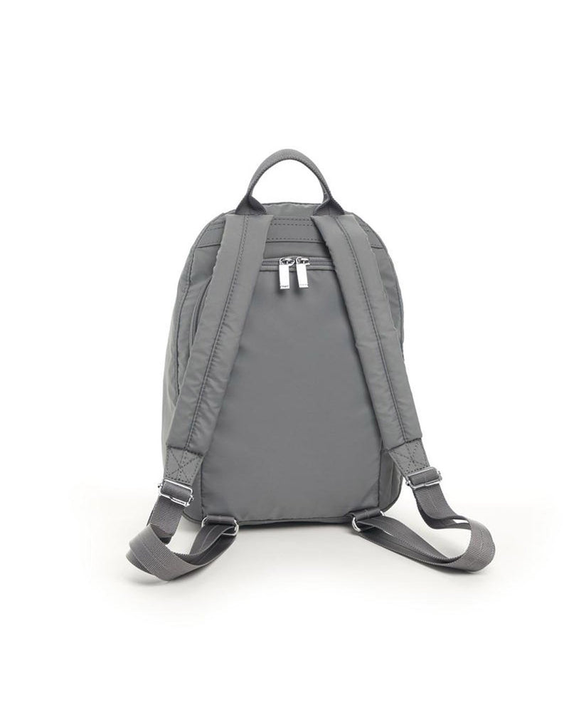 Hedgren vogue titanium colour backpack back view