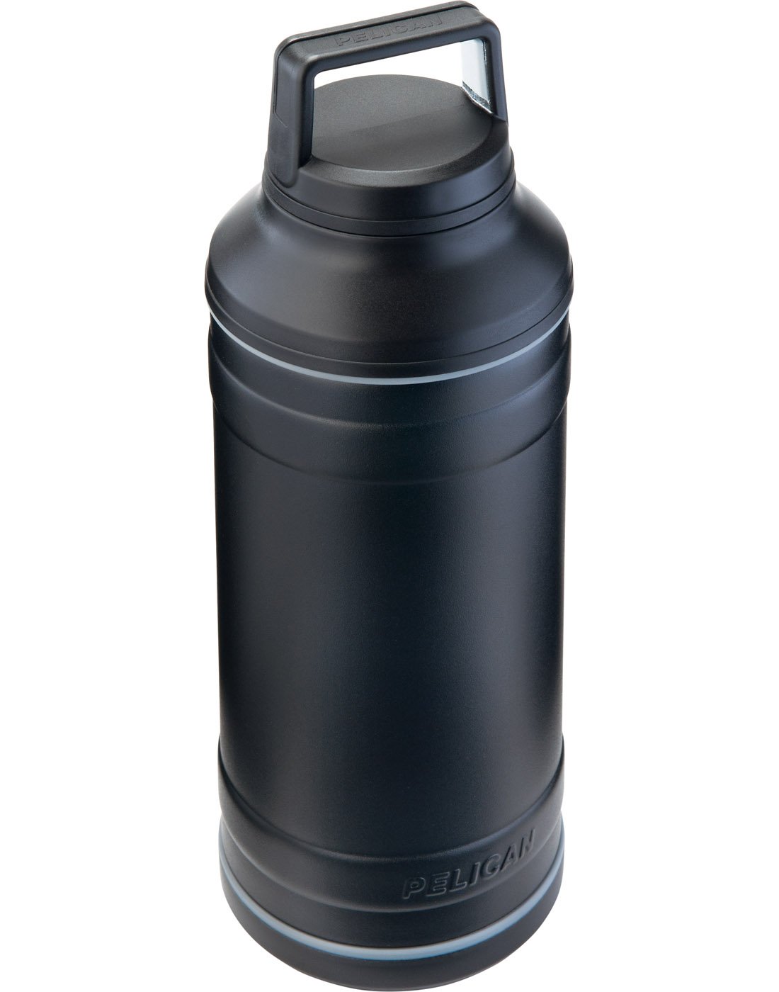 Pelican 64oz Bottle - black, front top view